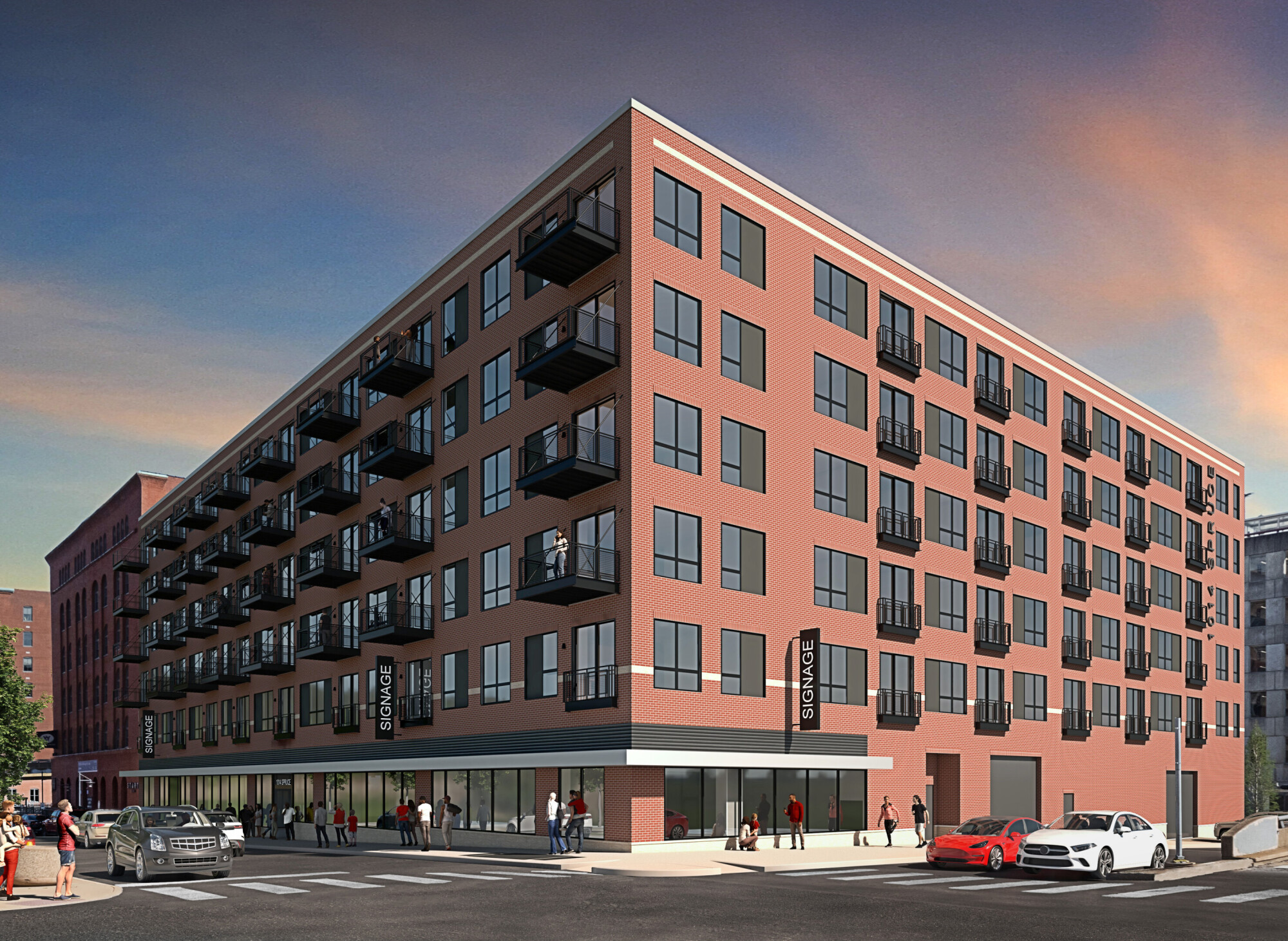 Brinkmann Constructors selects Grasse & Associates to work on the Spruce Apartments, 1014 Spruce Street, St. Louis.